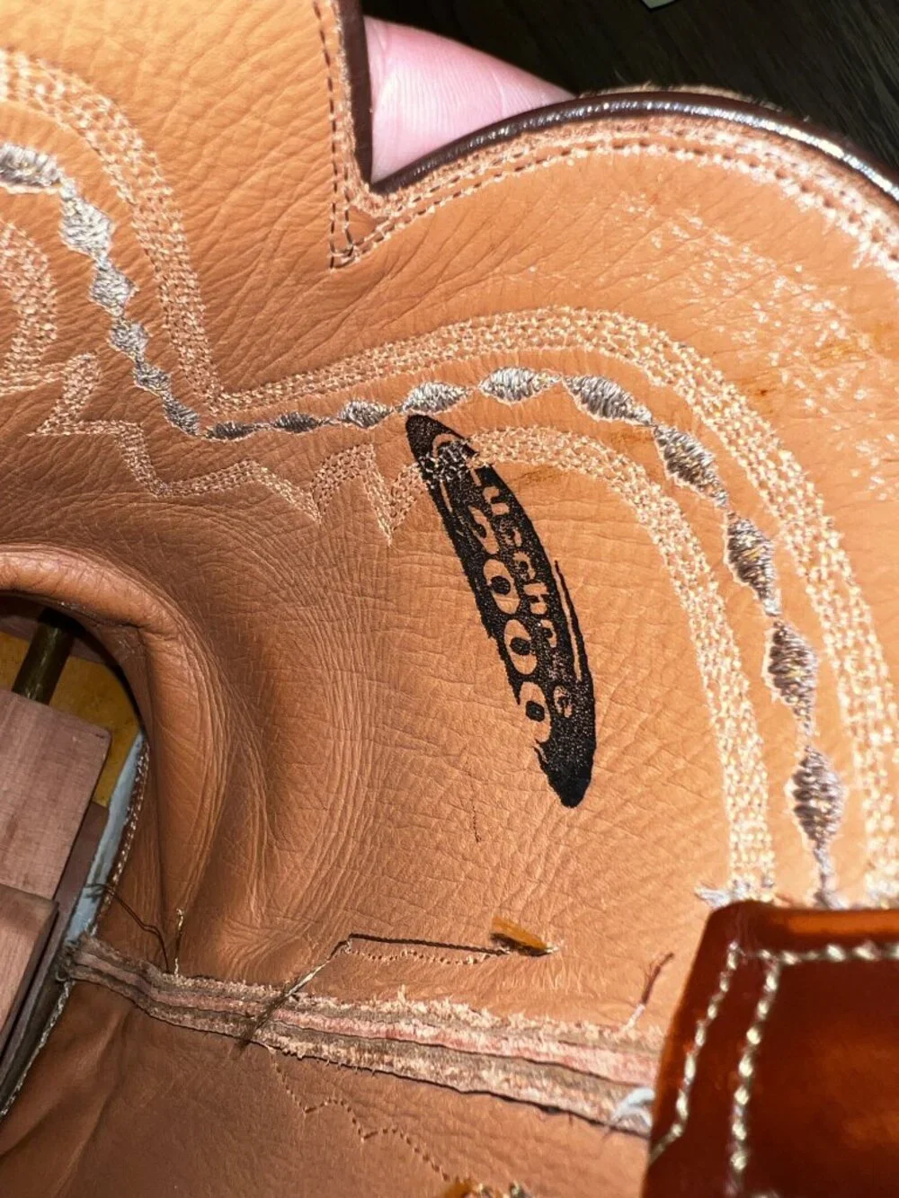 Lucchese 2000 Cognac Full Quill Ostrich Roper Cowboy Boots in men's Size 12B/11D